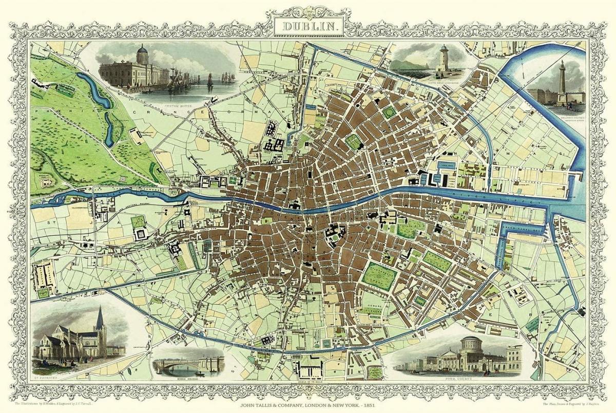 Antyczna mapa Dublina